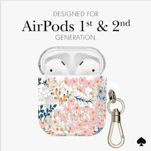 Kate Spade New York AirPods Protective Case with Keychain Ring